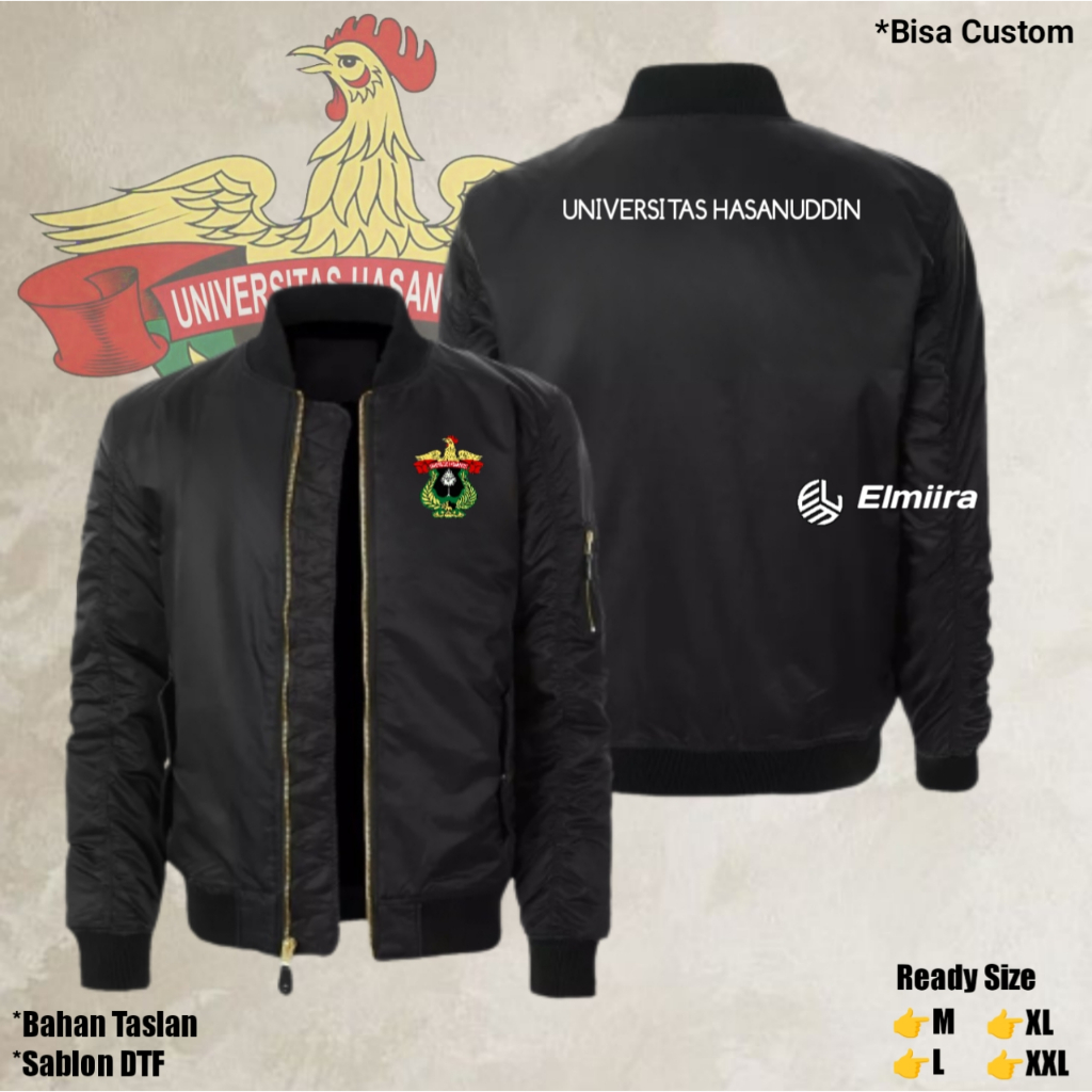 Jaket UNIVERSITAS HASANUDDIN Bomber