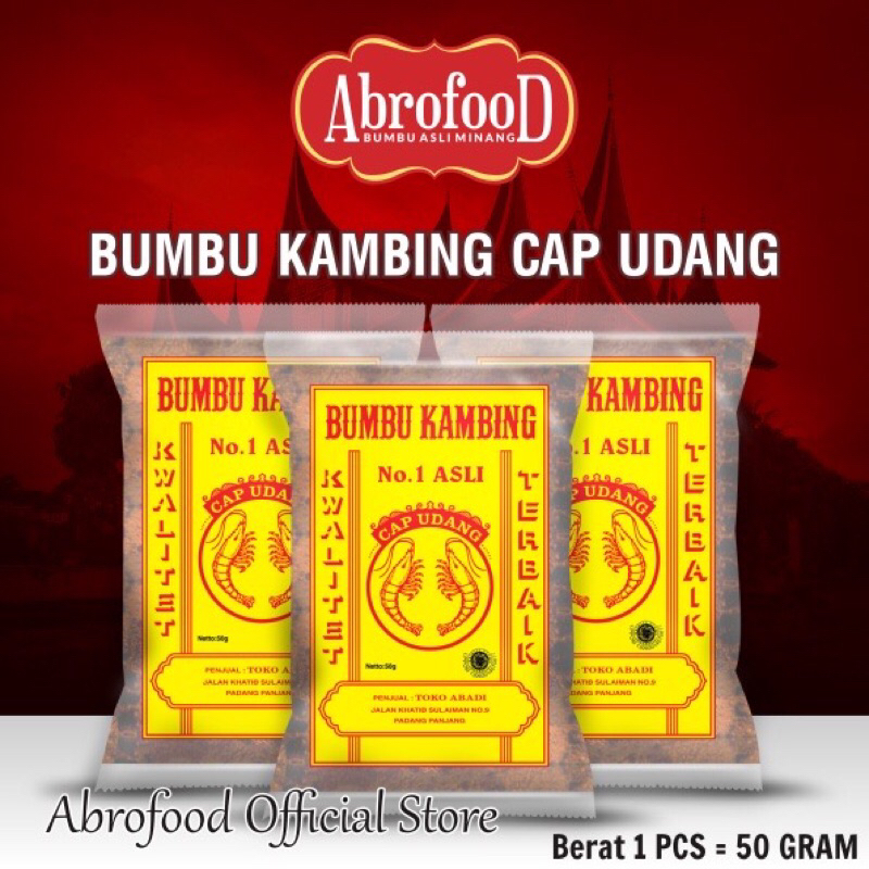 

Bumbu kambing 50gram 1pack