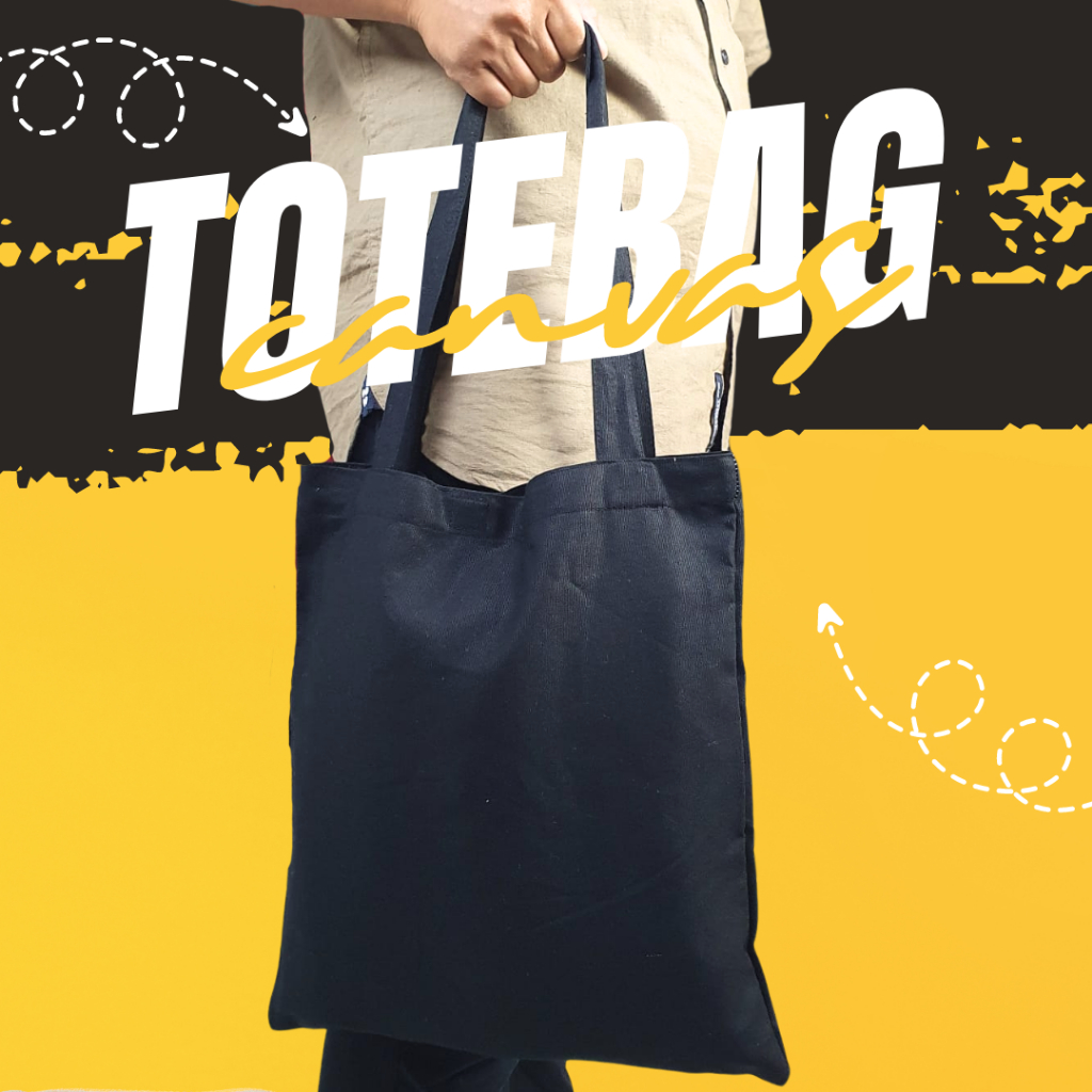 Totebag Polos Canvas Laptop Wanita Pria Grosir Makassar