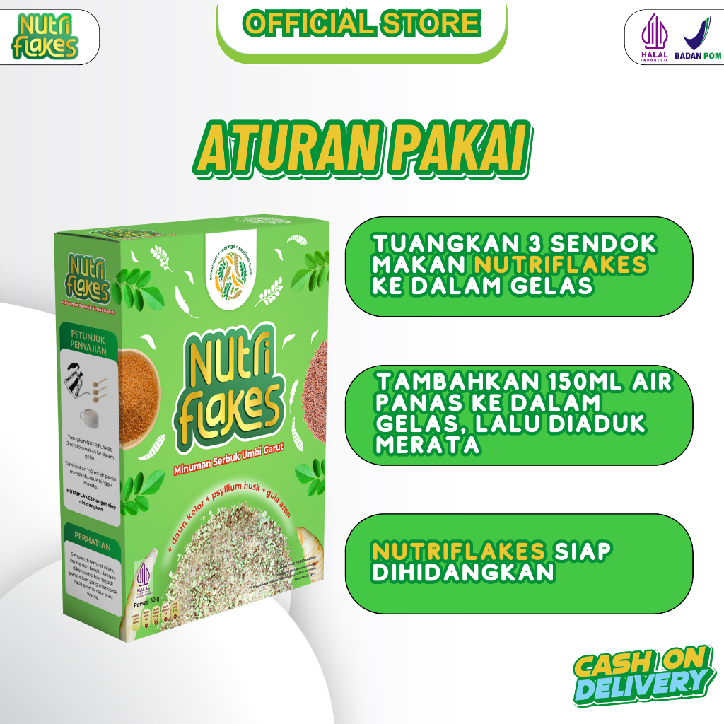 

Piscoklegit_ Terbukti Ampuh! Atasi Maag & Gerd Dg Nutriflakes Sereal Umbi Garut, Minuman Lokal