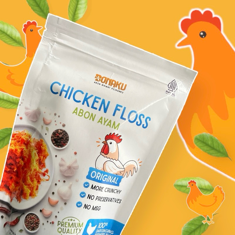 

BONAKU - CHICKEN FLOSS / ABON AYAM 100 Gram