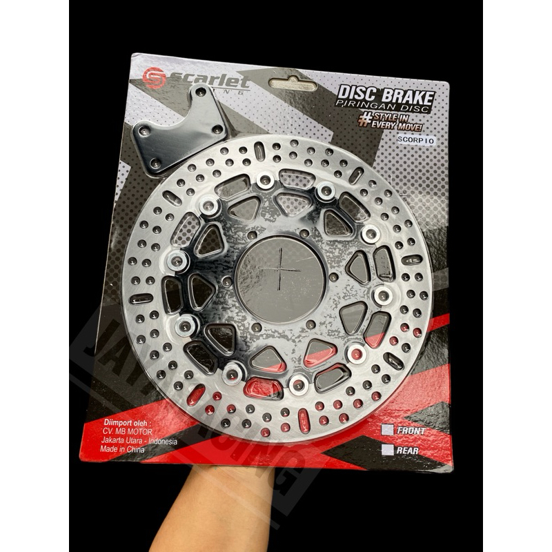 Piringan cakram 300mm plus breket SCORPIO