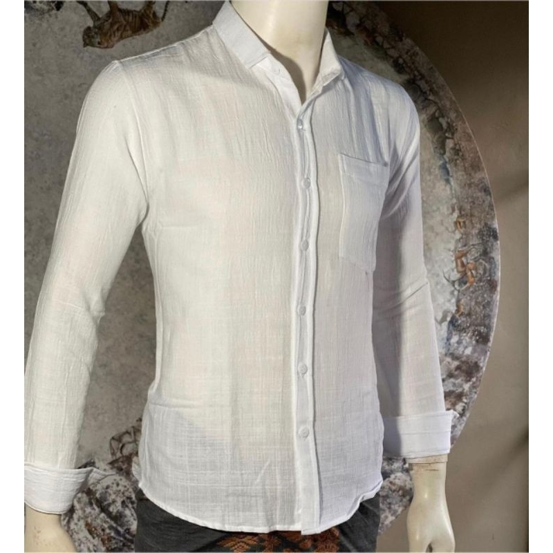 SAFARI LENGAN PANJANG PUTIH