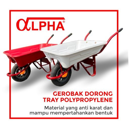 Gerobak Sorong Alpha Premium I Gerobak Sorong Alpha Plastik I Gerobak Sorong Pasir Premium