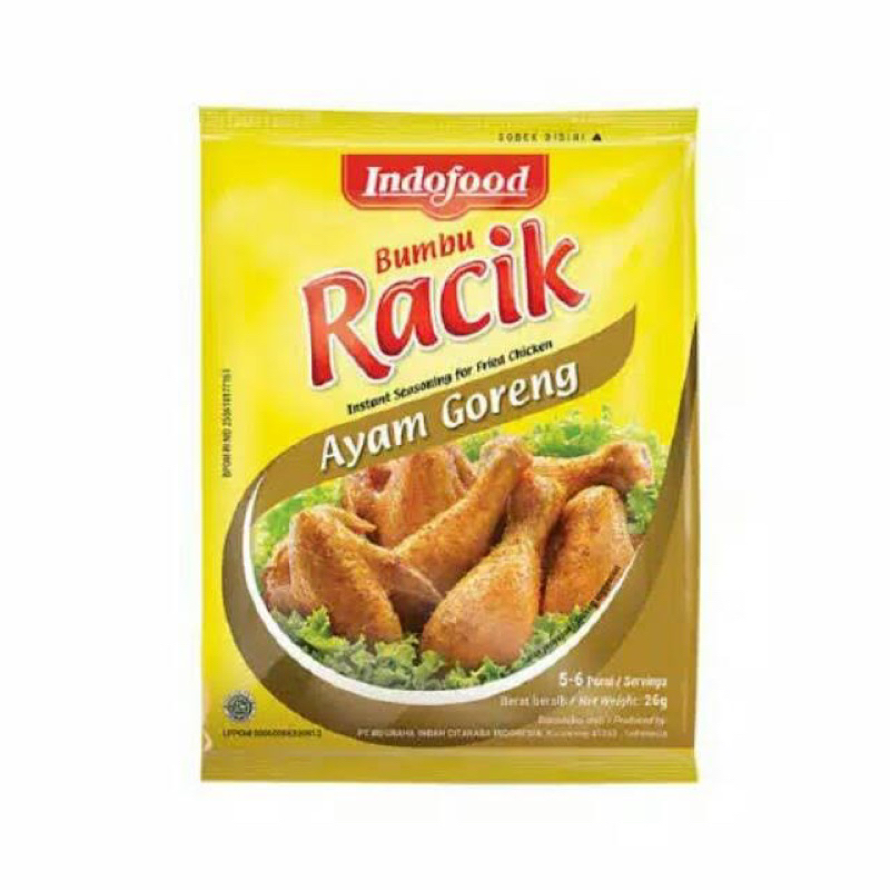 

Indofood bumbu racik ayam goreng 20gr