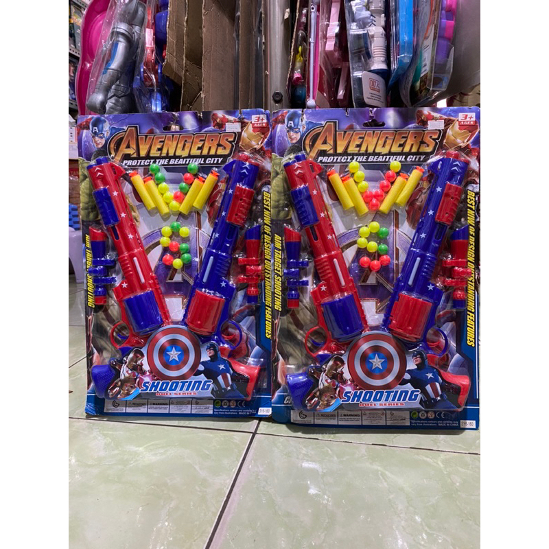 Mainan pistol peluru busa