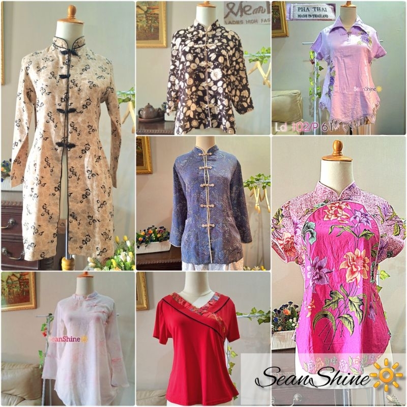 Baju Imlek wanita Atasan Cheongsam