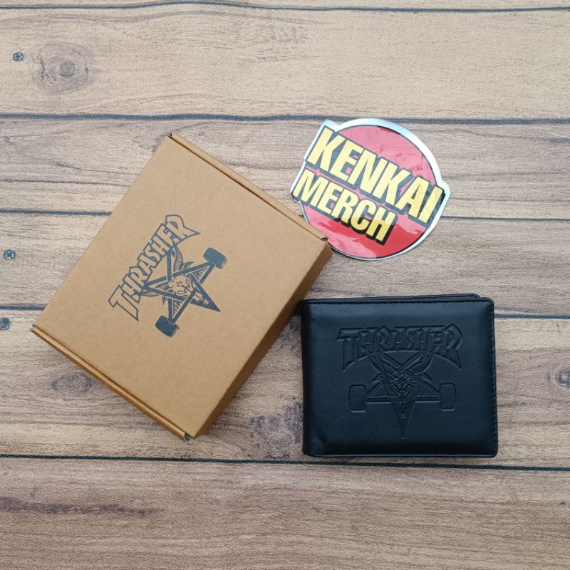 dompet / wallet kulit thrasher magazine skategoat