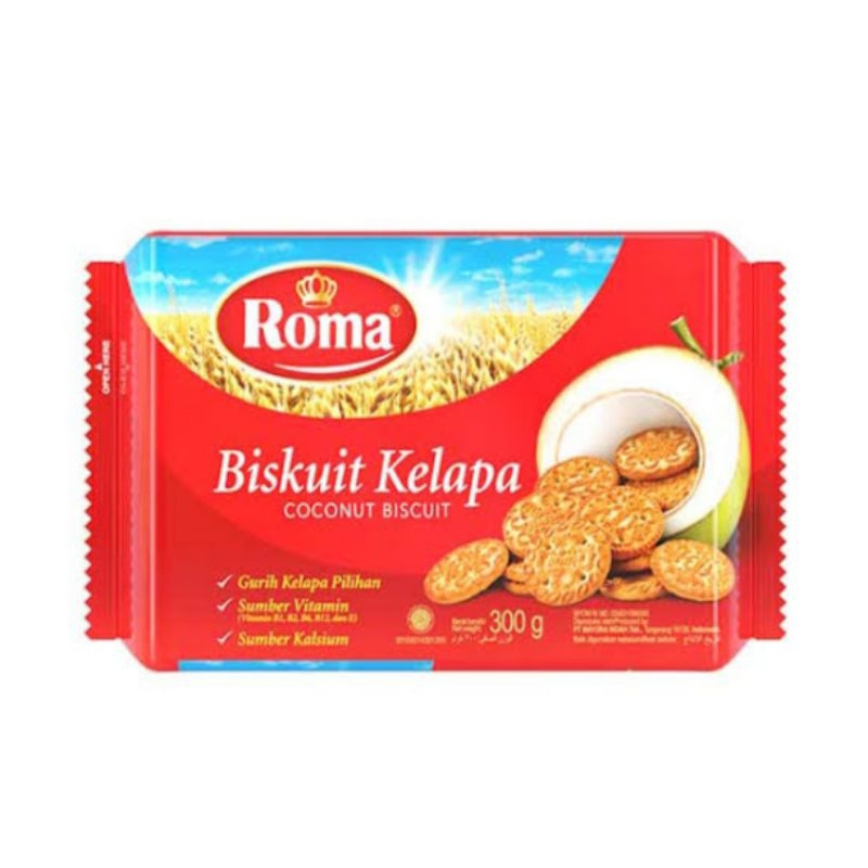 

roti biskuit Roma kelapa 300gr