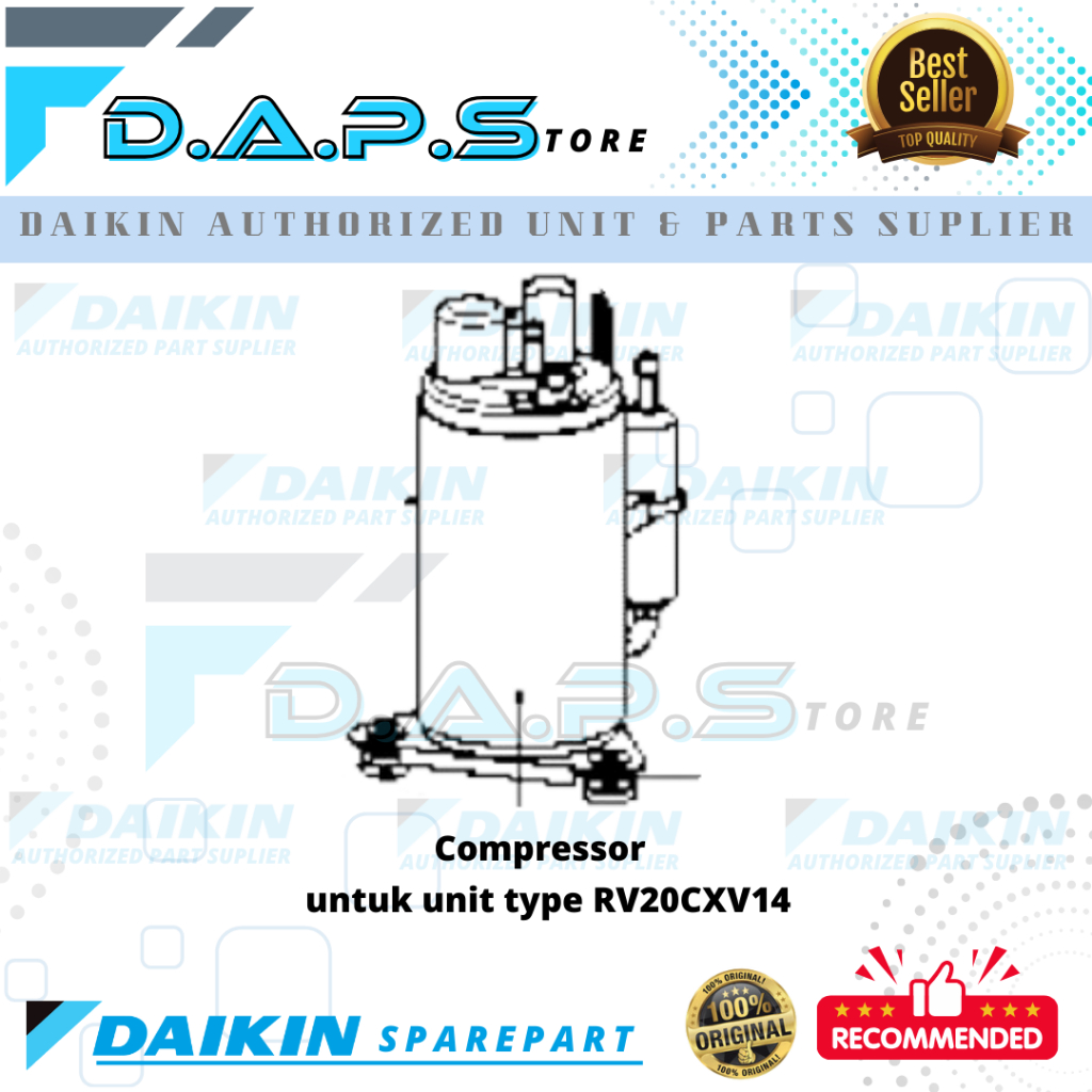 Kompresor - Compressor AC DAIKIN Malaysia 3/4 PK RV20CXV14