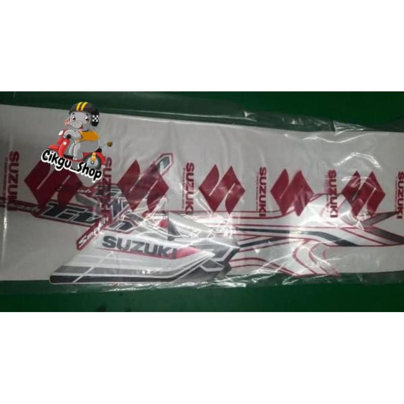 Striping Set Suzuki Smash Titan summer red 2012, Original SGP 100%