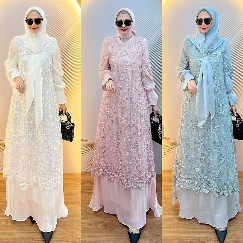 Baju Gamis. Dress Wanita. Fashion Muslim. Elysia Dress