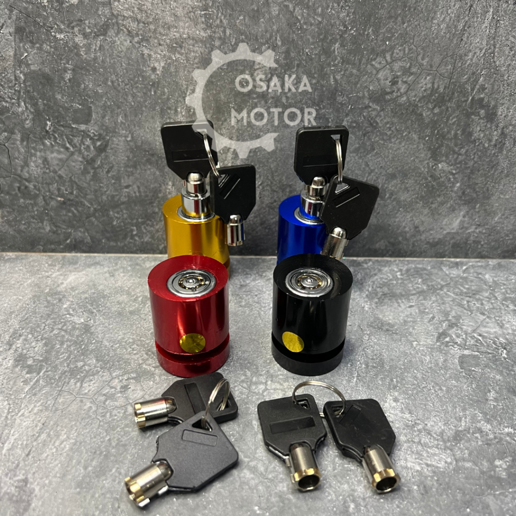 Kunci Gembok Cakram BULAT Warna Gembok Cakram Motor Bulat Universal Gembok Motor Gembok Disc Motor U