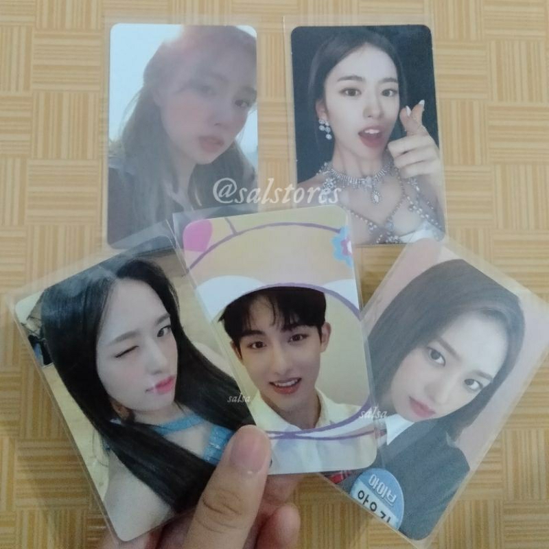 rdesc photocard pc hyewon ilalang, winwin sanrio, yujin ive.