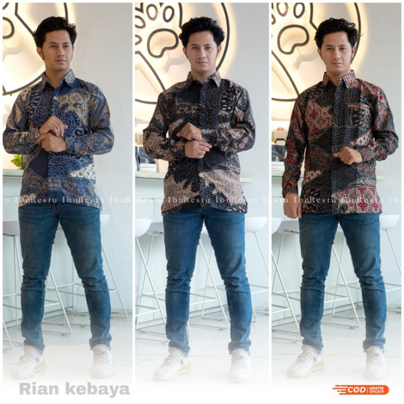 KEMEJA BATIK MODERN / KEMEJA BATIK MOTIF SR / KEMEJA BATIK KELUARGA SR