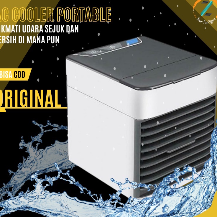 Qqq Kipas AC Mini Portable Arctic Air Ultra 2X Power Cooling Portabel Pendingin Penyejuk Ruangan Jep