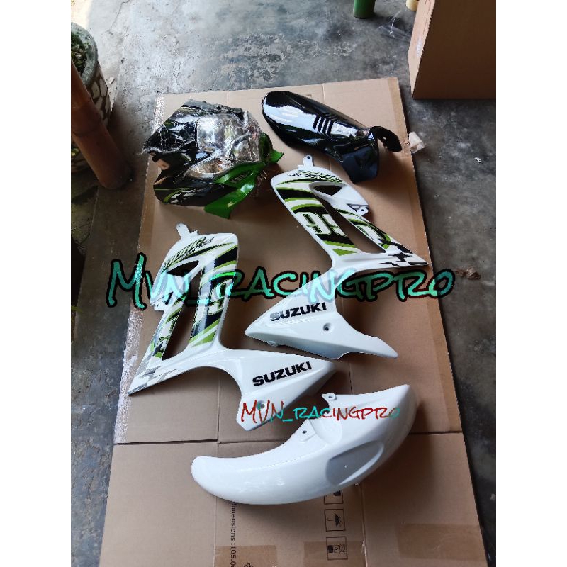 Paket murah Cover dek sayap legcil kepala spakbor SUZUKI SATRIA F FU LAMA BARONG 2013 plus stiker hi