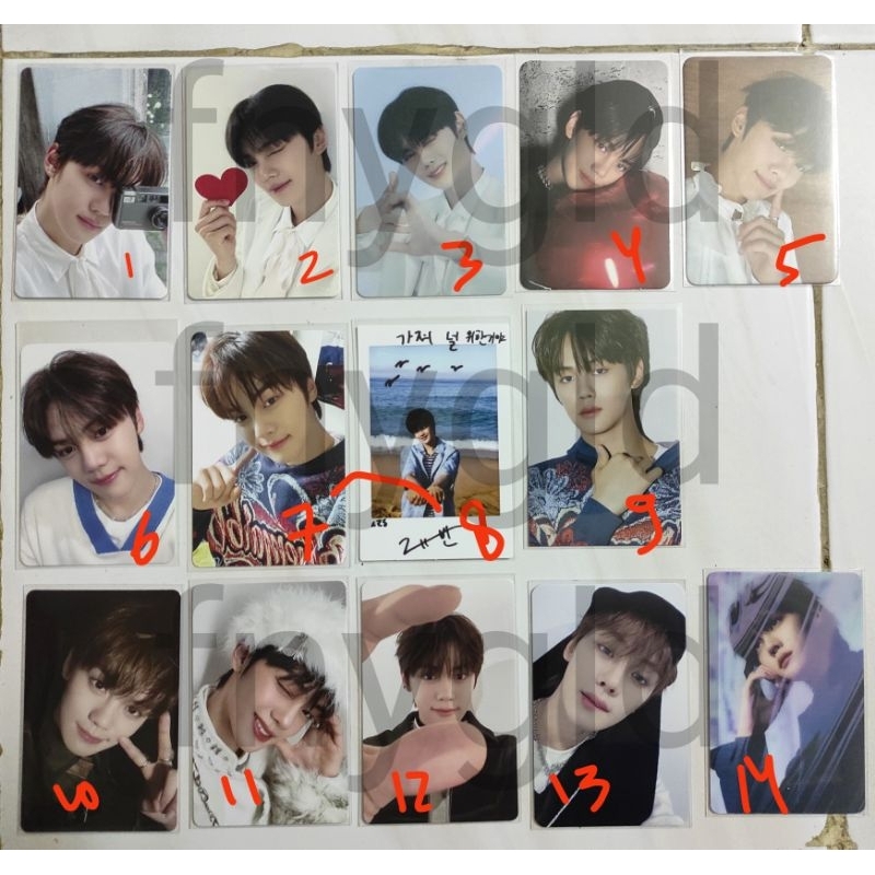 Official Gyuvin ZB1 photocard zerobaseone youth in the shade melting point fancon dicon album digipa