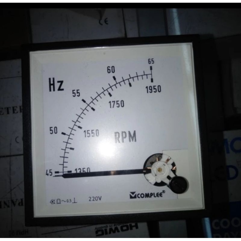 Hz Meter + Rpm 220V body 96x96