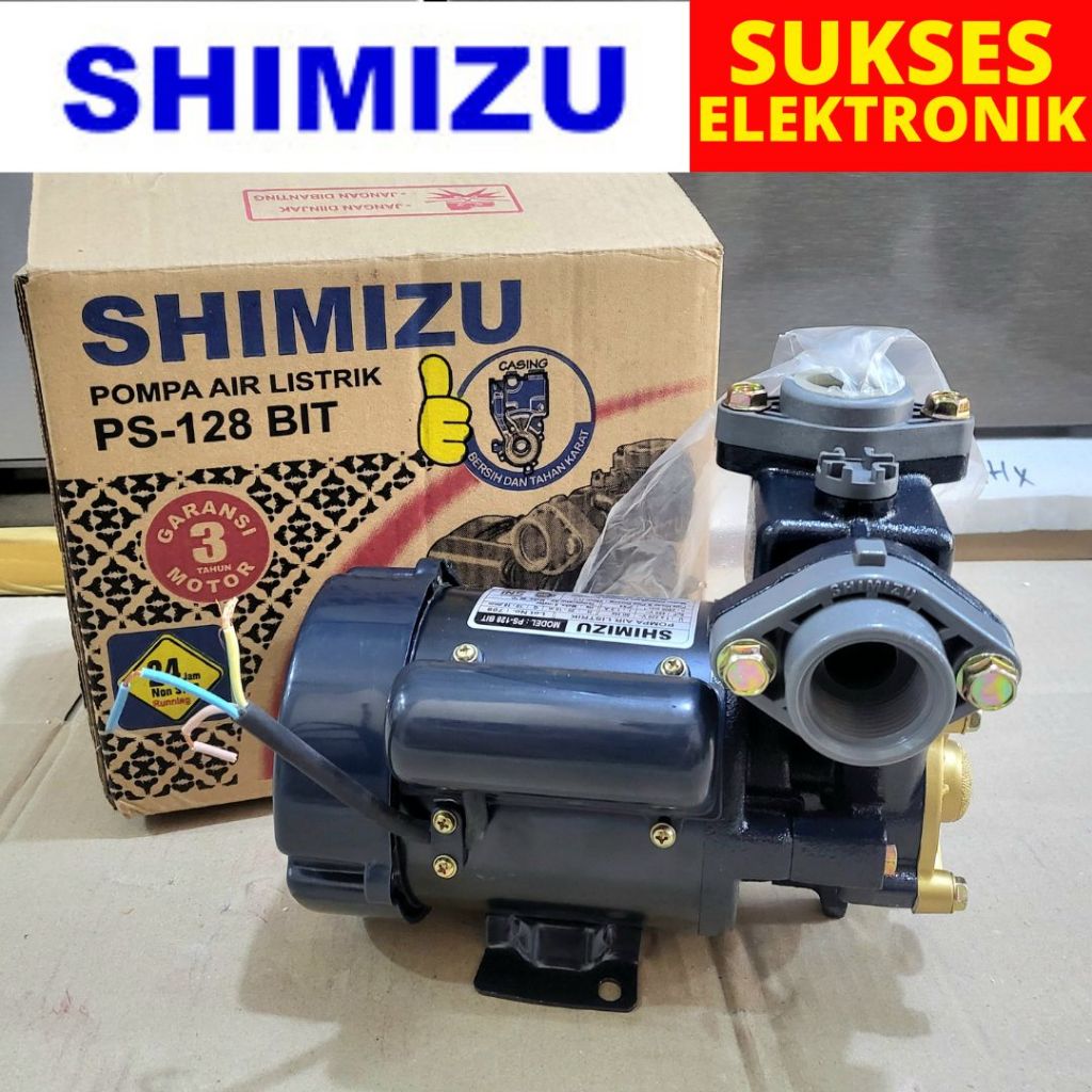 POMPA SHIMIZU PS-128BIT / POMPA AIR SUMUR DANGKAL SIMIZU SIMITJU ORIGINAL 128
