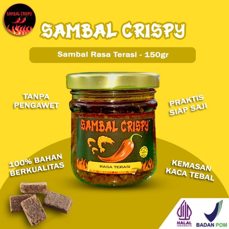 

sambal cabe terasi sambel terasi sambel crispy sambel cabai