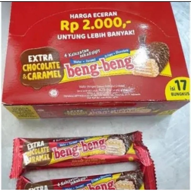 

Beng beng coklat 1 box isi 17pcs