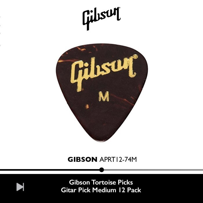 Pick Gitar Gibson Tortoise Picks Gitar Pick Medium ORIGINAL PRODUCT 100%