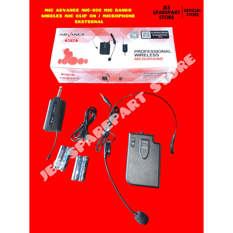 MIC ADVANCE MIC-500 MIC BANDO WIRELES MIC CLIP ON / MICROPHONE  EKSTERNAL