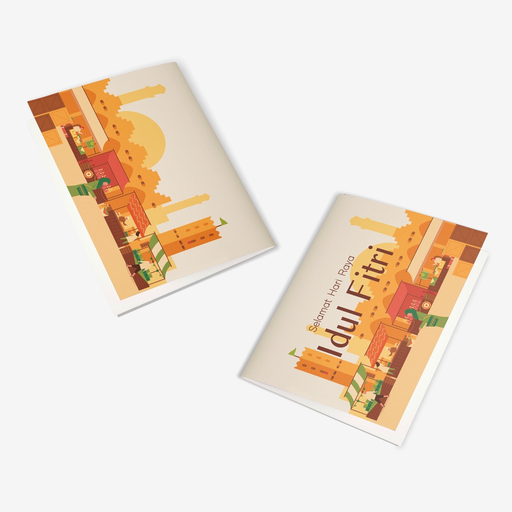 

Kartu Ucapan #Edisi Lebaran | Ukuran 15x10,5 cm | Model Lipat