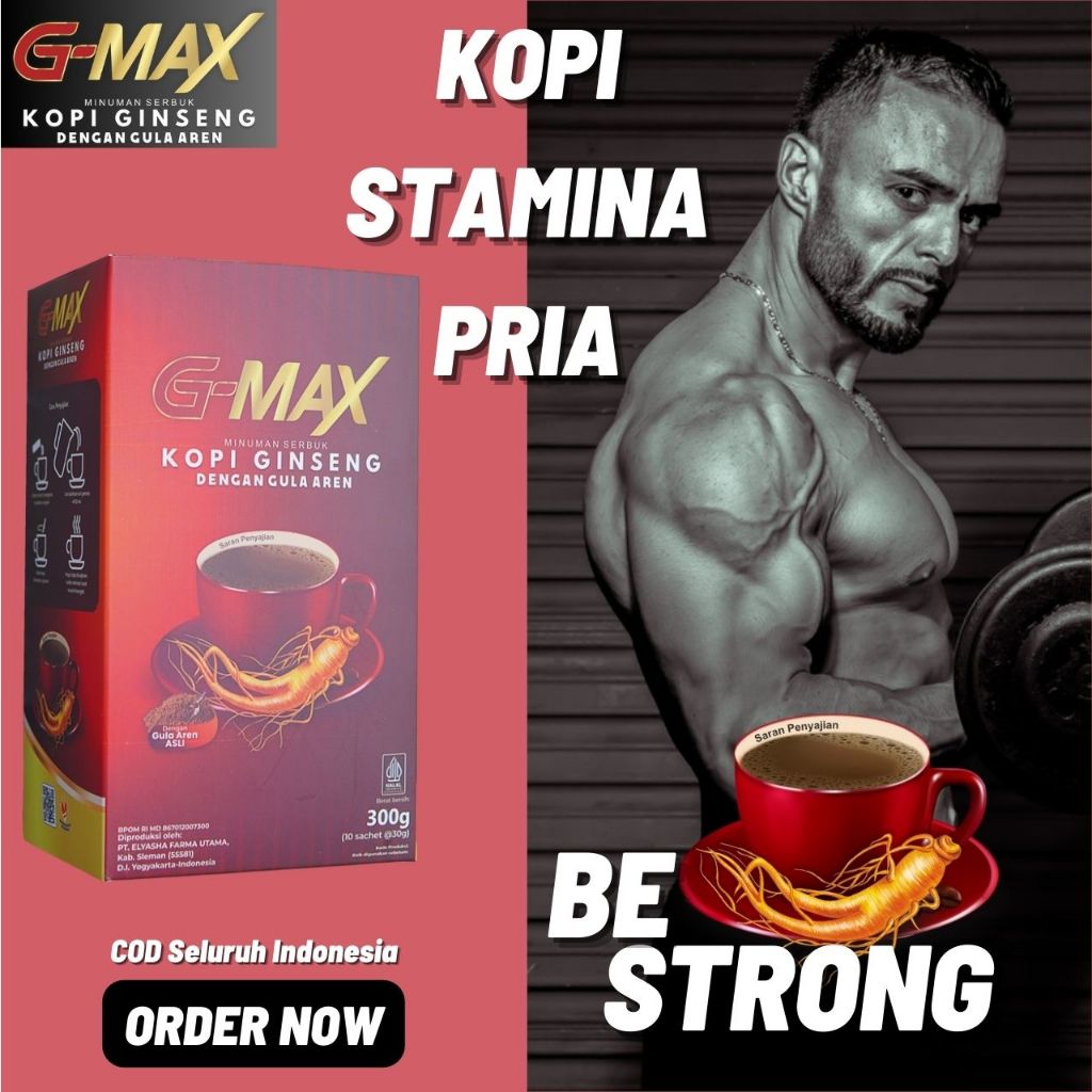 

Kopi Stamina Pria Original BPOM - G-MAX Coffee Minuman Kopi Penambah Stamina Pria