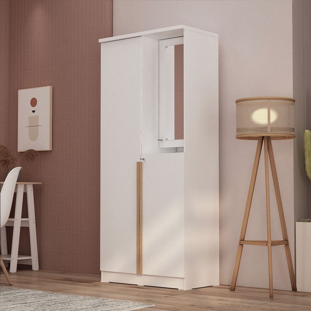 Pira Yona WDD 2 Lemari Pakaian 2 Pintu dengan kaca rias