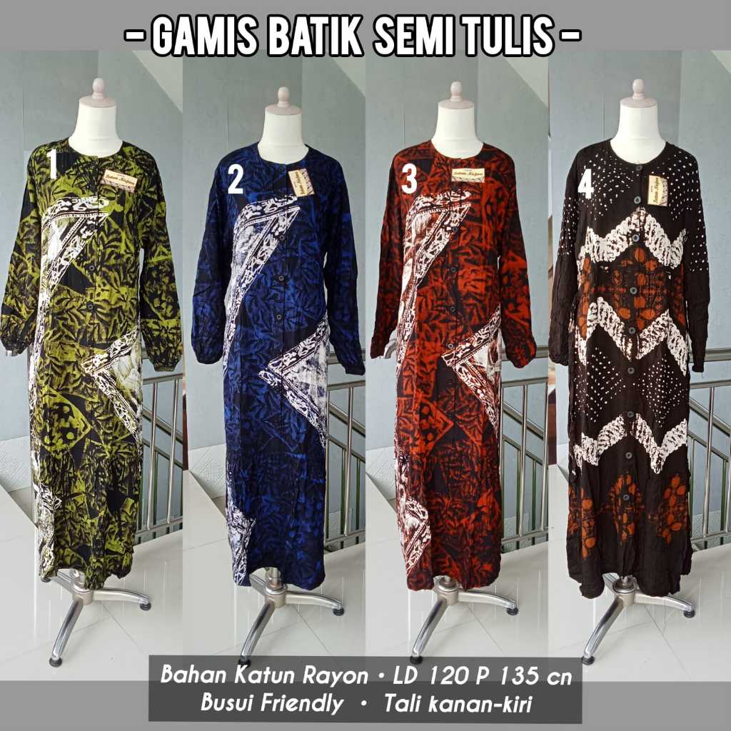 Gamis/Longdress Batik Semi Tulis (Busui Friendly)