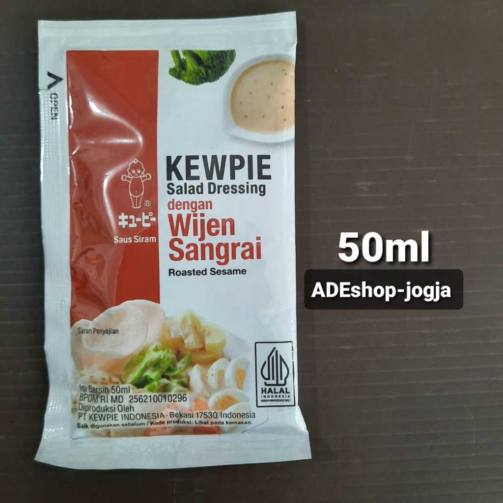 

salad saus dressing wijen sangrai kewpie 50 ml saus siram pouch