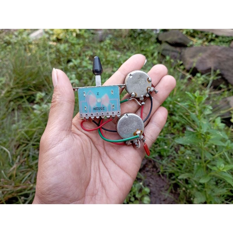 Wiring Gitar 5 Way HH 2502N Switch Original Ibanez Cort