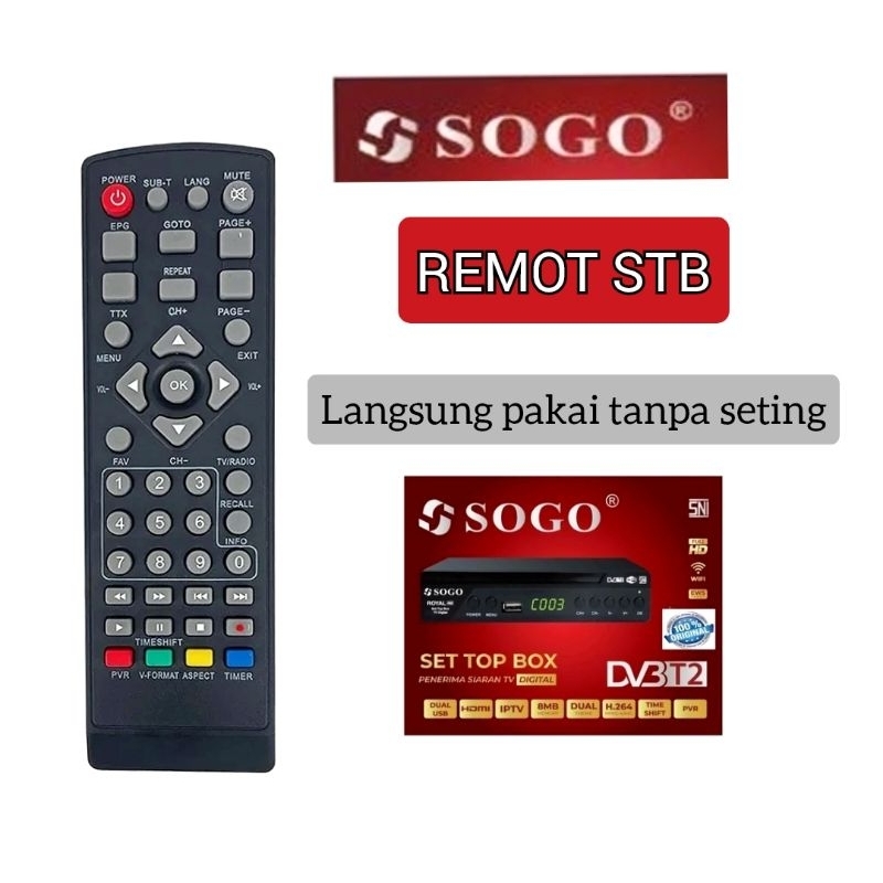 Remot set top box Sogo. Remot STB digital SOGO.