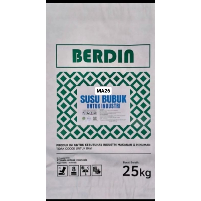 

Susu Bubuk BERDIN Full Cream Kemasan 25kg KHUSUS GOSEND GRAB