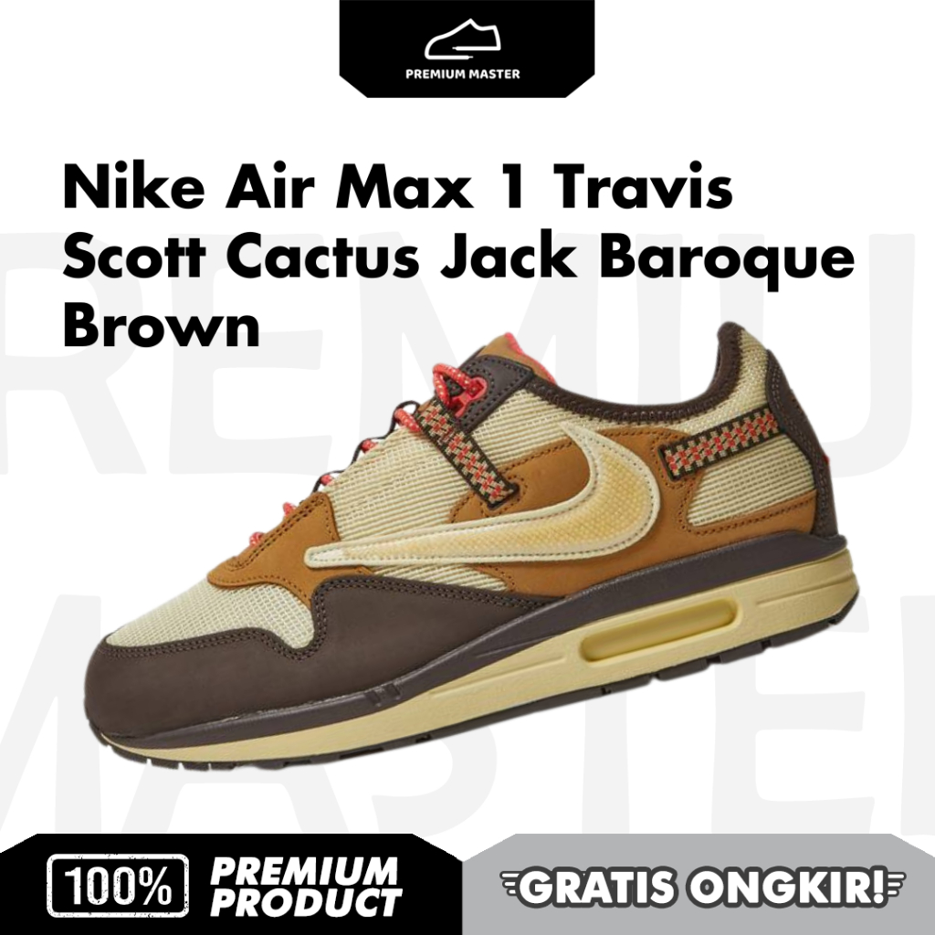 Nike Air Max 1 Travis Scott Cactus Jack Baroque Brown