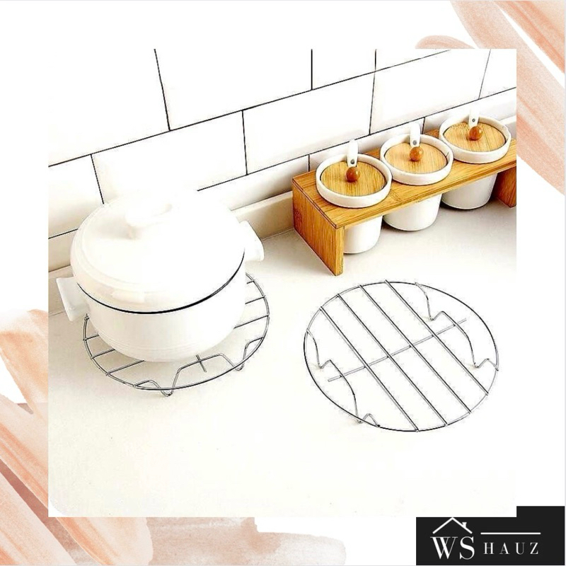 ALAS KUKUS MAKANAN PANCI / ALAS ANTI PANAS STAINLESS STEEL