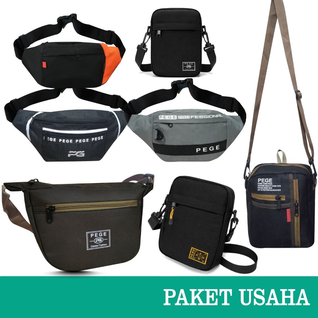 DISKON Paket Usaha Tas terjangkau Model Selempang - Waistbag - Slingbag - PG Paket Usaha 1 KEKINIAN