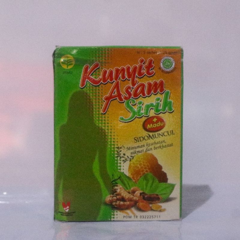 

Kunyit Asam Sirih + Madu SidoMuncul (isi 5 sachet/box)