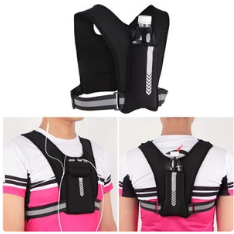 Running Vest Chest Phone Holder Reflective Workout Gear Sport Water