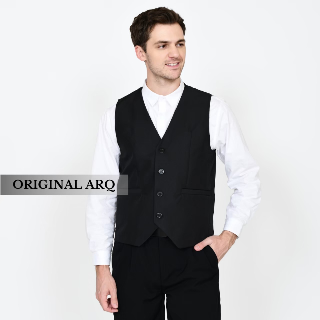 Rompi vest pria rompi dalaman jas terlaris