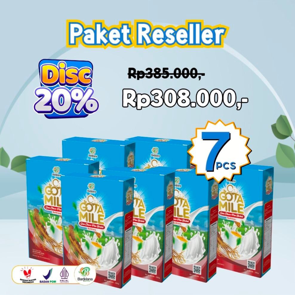 

Paket Gotamile 7 Box Susu Etawa Gingseng Herbal untuk Laki Perkasa