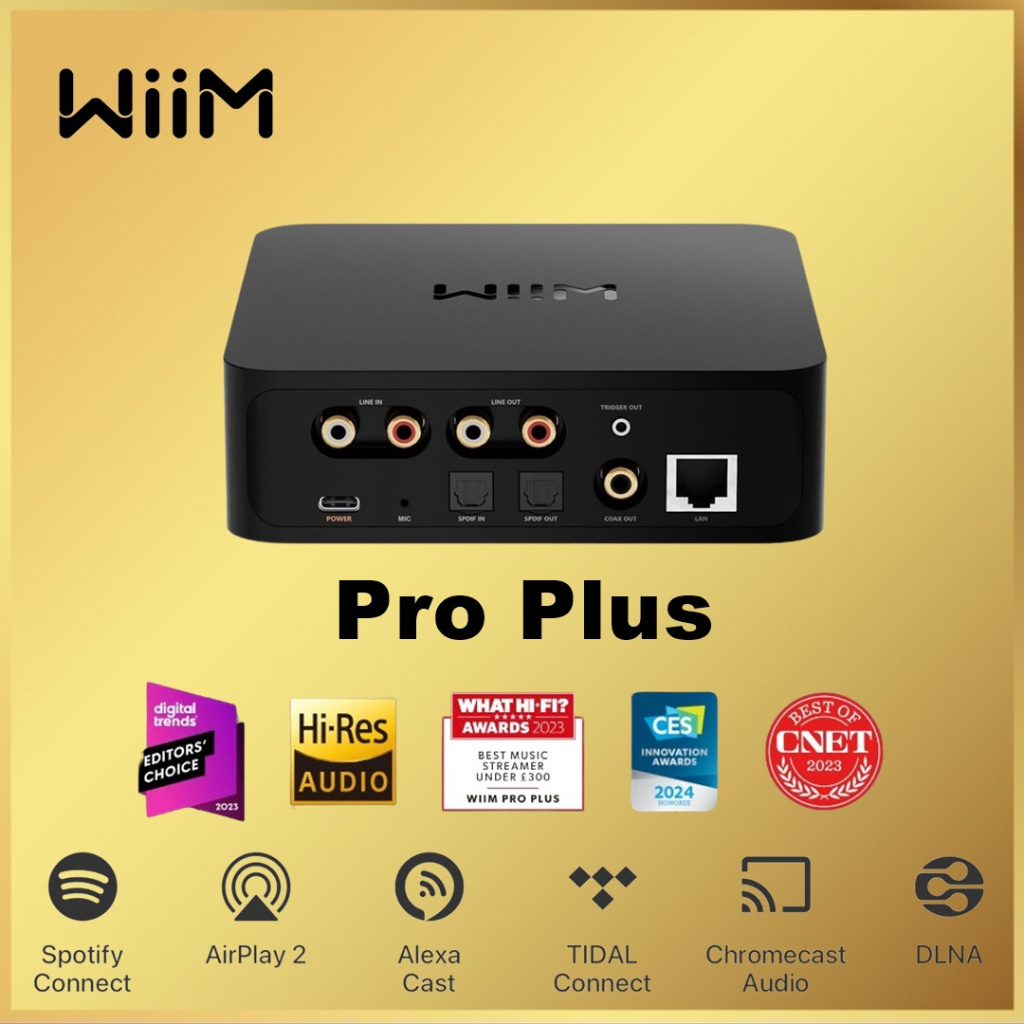 WiiM Pro Plus Pro+ AirPlay 2 Receiver Chromecast Streamer with AKM DAC