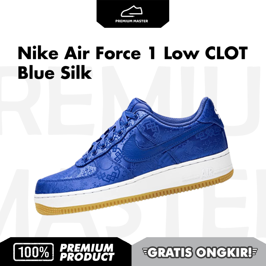 Nike Air Force 1 Low CLOT Blue Silk