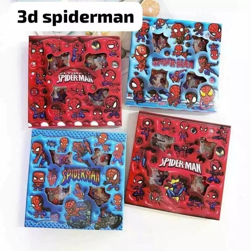 

STICKER SPIDERMEN isi 100 pc MANUSIA LABA LABA 3D BARANG READY