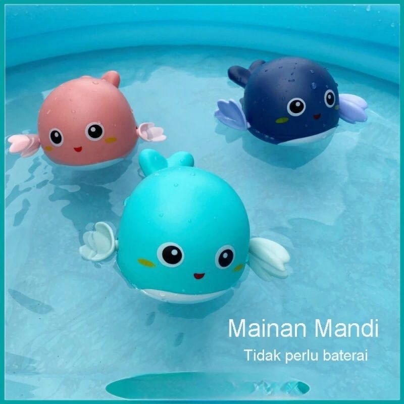 Mainan Mandi Bayi Putar Lumba Bebek Jalan Di Air Tanpa Batre