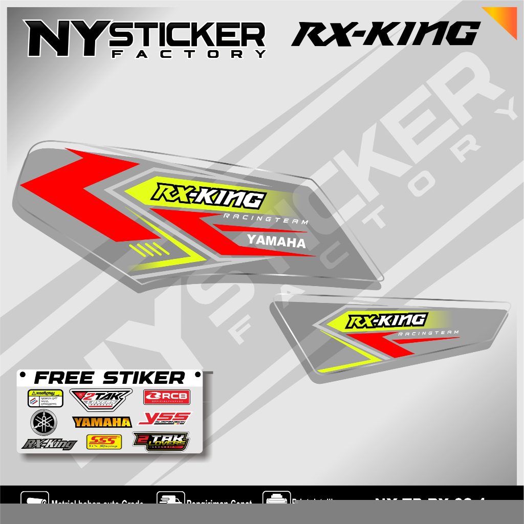 Stiker Transparan RX KING Sitiker Striping decal Variasi YAMAHA RX KING Transparan