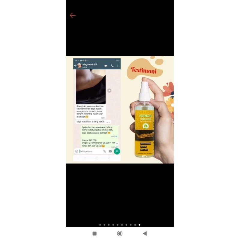 Olesin olesin.id penghilang benjolan minyak ginseng perawatan benjolan herbal .