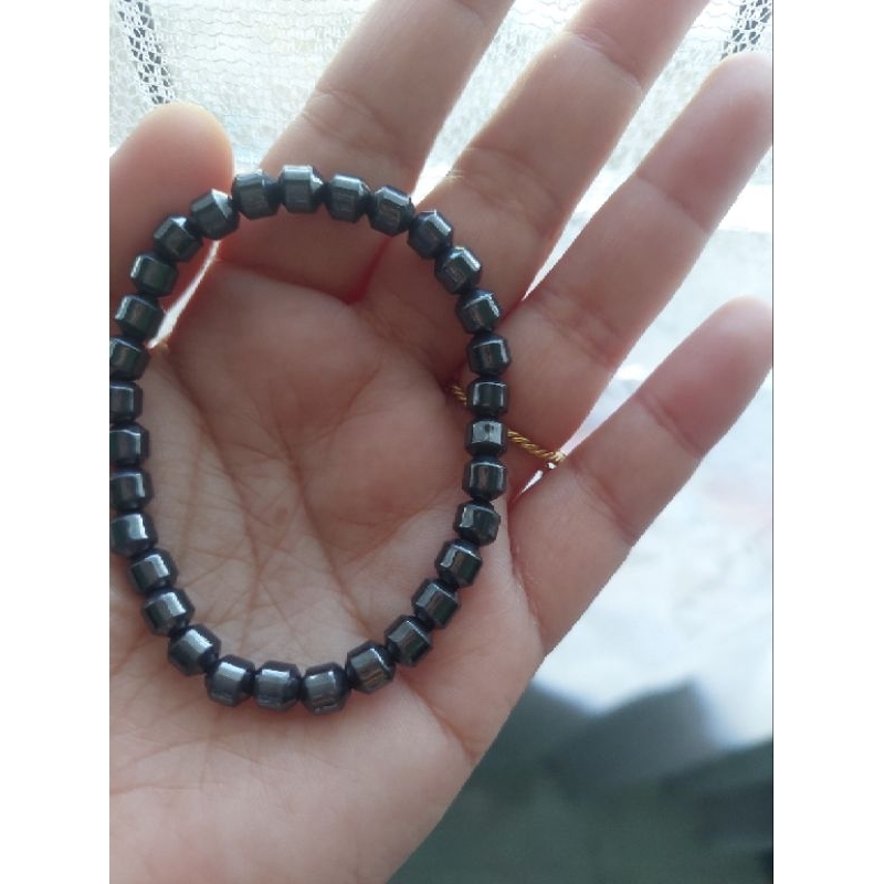 Hematite Tabung /Hematite Gepeng/Blue Chrysocolla Batu Alam Asli